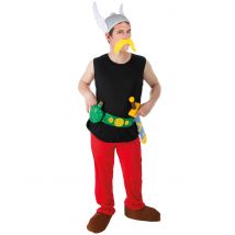 Asterix-Lizenzkostüm Gallier-Kostüm schwarz-rot - Thema: Fasching und Karneval - Bunt - Größe XL