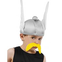 Asterix-Kinderhelm Lizenzartikel grau - Thema: Fasching und Karneval - Silber/Grau