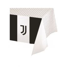 Tischdecke Juventus schwarz weiß 120 x 180 - Thema: Kindergeburtstag - Schwarz-Weiß