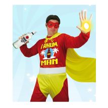 Fun Superheldenkostüm I Rhum Man rot-gelb - Thema: Fasching und Karneval - Gelb/Blond