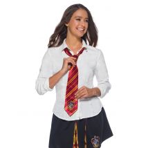 Harry Potter Gryffindor-Krawatte rot-gold - Thema: Fasching und Karneval - Rot/Rotbraun