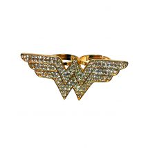 Wonder Woman-Doppelring für Damen Accessoire gold - Thema: Fasching und Karneval - Gold