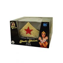 Wonder Woman Diadem Deluxe Kostüm-Accessoire gold-rot - Thema: Fasching und Karneval - Gold