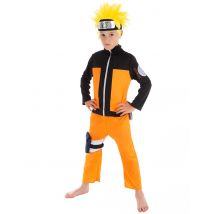 Naruto-Kinderkostüm Faschingskostüm orange-schwarz - Thema: Fasching und Karneval - Orange - Größe 140 (9-10 Jahre)