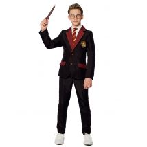 Mr. Gryffindor-Kostüm für Jungen Suitmeister schwarz-rot-gelb - Thema: Fasching und Karneval - Schwarz - Größe 122/128 (8-10 Jahre)