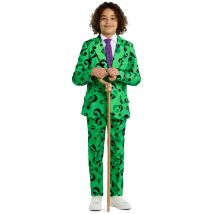Mr. Riddler-Kostüm für Kinder Opposuits grün-schwarz - Thema: Fasching und Karneval - Grün - Größe 98/104 (4-6 Jahre)