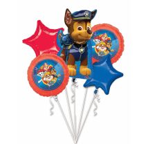 Paw Patrol-Luftballon Bouquet 5 Ballons Partydeko bunt - Thema: Geburtstag und Jubiläum - Bunt