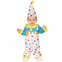 Babykostüm Clown bunt - Thema: Fasching und Karneval - Bunt - Größe 86/92 (18-24 Monate)