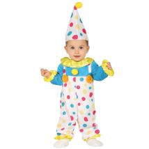 Babykostüm Clown bunt - Thema: Fasching und Karneval - Bunt - Größe 80/86 (12-18 Monate)