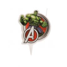 Hulk-Geburtstagskerze Avengers Kuchendeko grün-rot 7,5cm - Thema: Geburtstag und Jubiläum - Grün