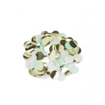 Konfetti gold weiß mintgrün 3 cm 36g - Thema: Geburtstag und Jubiläum - Bunt