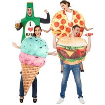 Fast Food-Gruppenkostüm Faschingskostüm bunt - Thema: Fasching und Karneval - Bunt