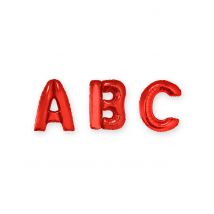 Buchstaben-Luftballon Folienballon rot 1m - Thema: Geburtstag und Jubiläum - Rot/Rotbraun