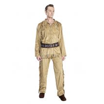 Old Shatterhand-Kostüm für Herren Winnetou Faschingskostüm braun - Thema: Fasching und Karneval - Braun - Größe XL