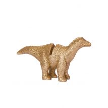 Dinosaurier Platzmarkierungen 4 Stück gold 9,5 x 5 cm - Thema: Geburtstag und Jubiläum - Gold
