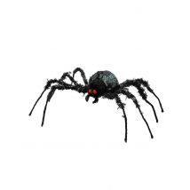 Riesige Halloween-Spinne schwarz Halloween-Figur 43 x 46 cm - Thema: Halloween - Schwarz