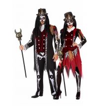 Voodoo-Priester-Partnerkostüm schwarz-rot - Thema: Fasching und Karneval - Schwarz