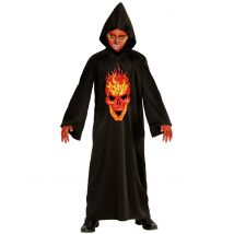 Höllen-Dämon Kinderkostüm Halloweenkostüm schwarz-rot - Thema: Halloween - Schwarz - Größe 140 (8-10 Jahre)