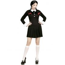 Gothic-Schülerin Damenkostüm Halloweenkostüm schwarz-weiss - Thema: Fasching und Karneval - Schwarz - Größe L