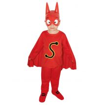SamSam-Kostüm für Kinder Faschingskostüm rot - Thema: Fasching und Karneval - Größe 122/128 (7-8 Jahre)