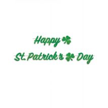 St. Patrick's Day-Girlande Partydeko grün 2 m - Thema: St. Patricks Day - Grün
