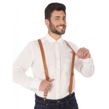 Kostüm-Hosenträger aus Kunstleder braun - Thema: Fasching und Karneval - Braun