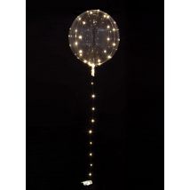 Leuchtender LED-Luftballon weiß-transparent 25-30 cm - Thema: Hochzeit - Leuchtend/Neon