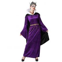 Fiese Königin-Kostüm für Damen Halloweenkostüm violett-schwarz-gold - Thema: Halloween - Schwarz - Größe XL