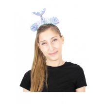 Schillernder Meerjungfrauen-Haarreif für Damen silberfarben-violett - Thema: Fasching und Karneval - Violett/Lila
