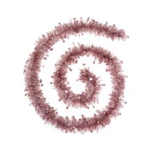 Weihnachtsbaum-Girlande Weihnachtsdeko glitzernd rosa 3 m - Thema: Weihnachten und Winter - Rosa/Pink