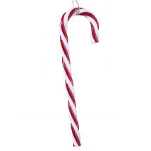 Zuckerstangen Weihnachtsbaum-Schmuck 3 Stück rot-weiß 12,5 cm - Thema: Weihnachten und Winter - Rot/Rotbraun