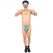 Maskini Kostüm für Herren Faschingskostüm blau - Thema: Fasching und Karneval - Blau