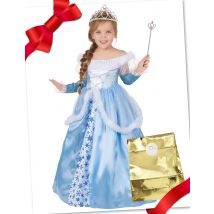 Schneeprinzessin Geschenkbox für Kinder - Thema: Fasching und Karneval - Blau