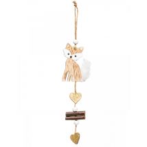 Fuchs-Hängedekoration für Weihnachten braun-weiß 20 cm - Thema: Weihnachten und Winter - Braun