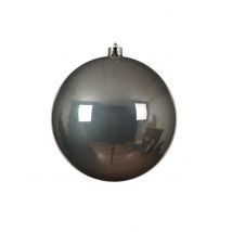 Riesen-Christbaumkugel silberfarben 20 cm - Thema: Weihnachten und Winter - Silber/Grau