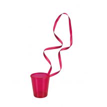 Coole Shooter-Halsketten JGA-Accessoires 6 Stück pinkfarben - Thema: Junggesellenabschied - Rosa/Pink