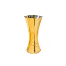 Gebogene Festtags-Vase goldfarben 25 x 10 cm - Thema: Weihnachten und Winter - Gold
