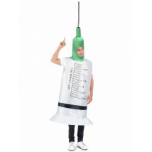 Spritzen-Kostüm für Erwachsene weiss-grün - Thema: Fasching und Karneval - Weiß