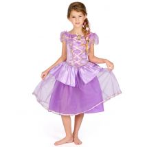 Deluxe Rapunzel Kinderkostüm für Mädchen lila - Thema: Fasching und Karneval - Violett/Lila - Größe 98/104 (3-4 Jahre)