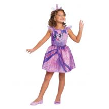 Twilight Sparkle-Kostüm My Little Pony für Kinder lila - Thema: Fasching und Karneval - Violett/Lila - Größe 122/134 (7-8 Jahre)