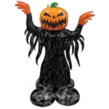 Aluminiumballon Airloonz Riesenkürbis Partydeko 134 cm - Thema: Halloween - Bunt