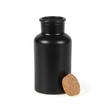 Apothekerflasche mit Korken 500 ml mattschwarz 17 cm - Thema: Halloween - Schwarz