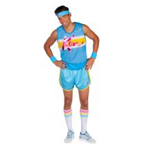 Ken Aerobic Kostüm für Männer - Thema: Fasching und Karneval - Blau - Größe M / L