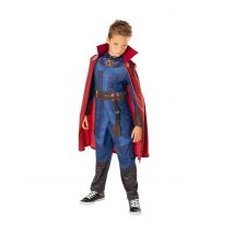Doctor Strange Deluxe Kinderkostüm 4-teilig - Thema: Fasching und Karneval - Blau - Größe 116/128 (7-8 Jahre)