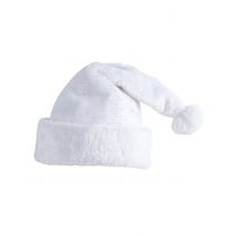 Weihnachtsmütze Weihnachtsmann Kind Weiß-Silber - Thema: Weihnachten und Winter - Weiß