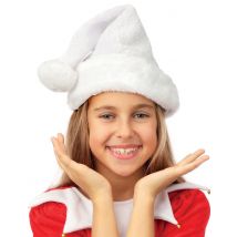 Weihnachtsmütze Weihnachtsmann Kind Weiß-Silber - Thema: Weihnachten und Winter - Weiß