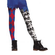 Harlekin-Strumpfhose für Kinder Kostümaccessoire bunt - Thema: Fasching und Karneval - Bunt - Größe 3 bis 6 Jahre (95-115 cm)