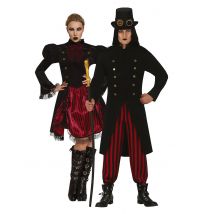 Paarkostüm Steampunk - Thema: Fasching und Karneval - Schwarz