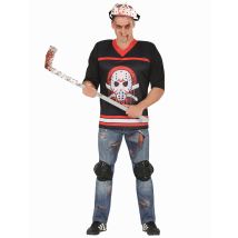 Serienmörder Kostüm für Erwachsene Horrorfilm - Thema: Halloween - Schwarz - Größe L (52-54)