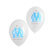 11 Luftballons Olympique de Marseille 23 cm - Thema: Geburtstag und Jubiläum - Blau